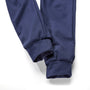 Ankle Closeup of Navy Knit Jogger Pants by Pants for Peanuts