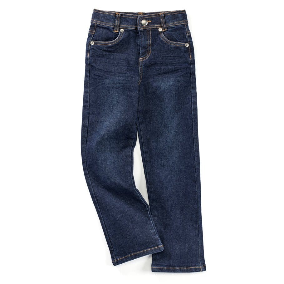 Alex Cut Dark Wash Slim Fit Jeans for Tall Skinny Kids / StiltBird Apparel 