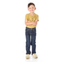 Five Year Old Boy Wearing Dark Wash Alex Cut Slim-Fit Jeans / StiltBird Apparel