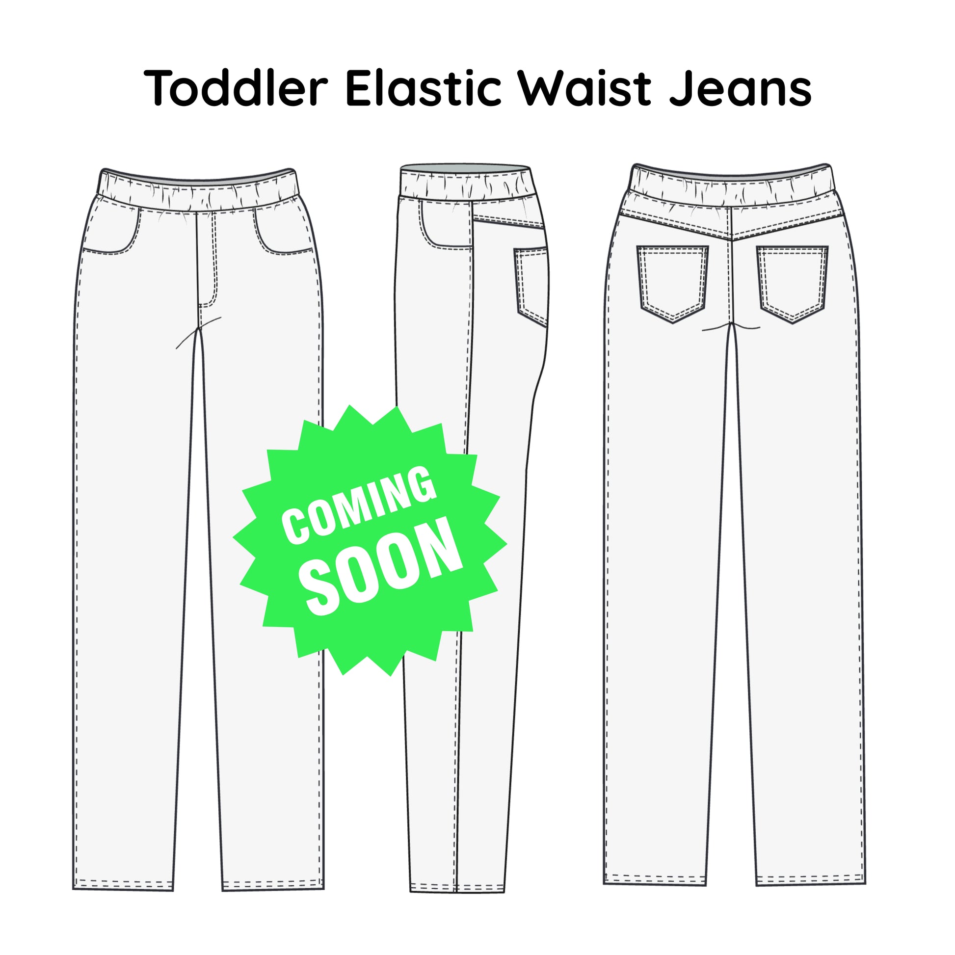 Toddler Elastic Waist Jeans