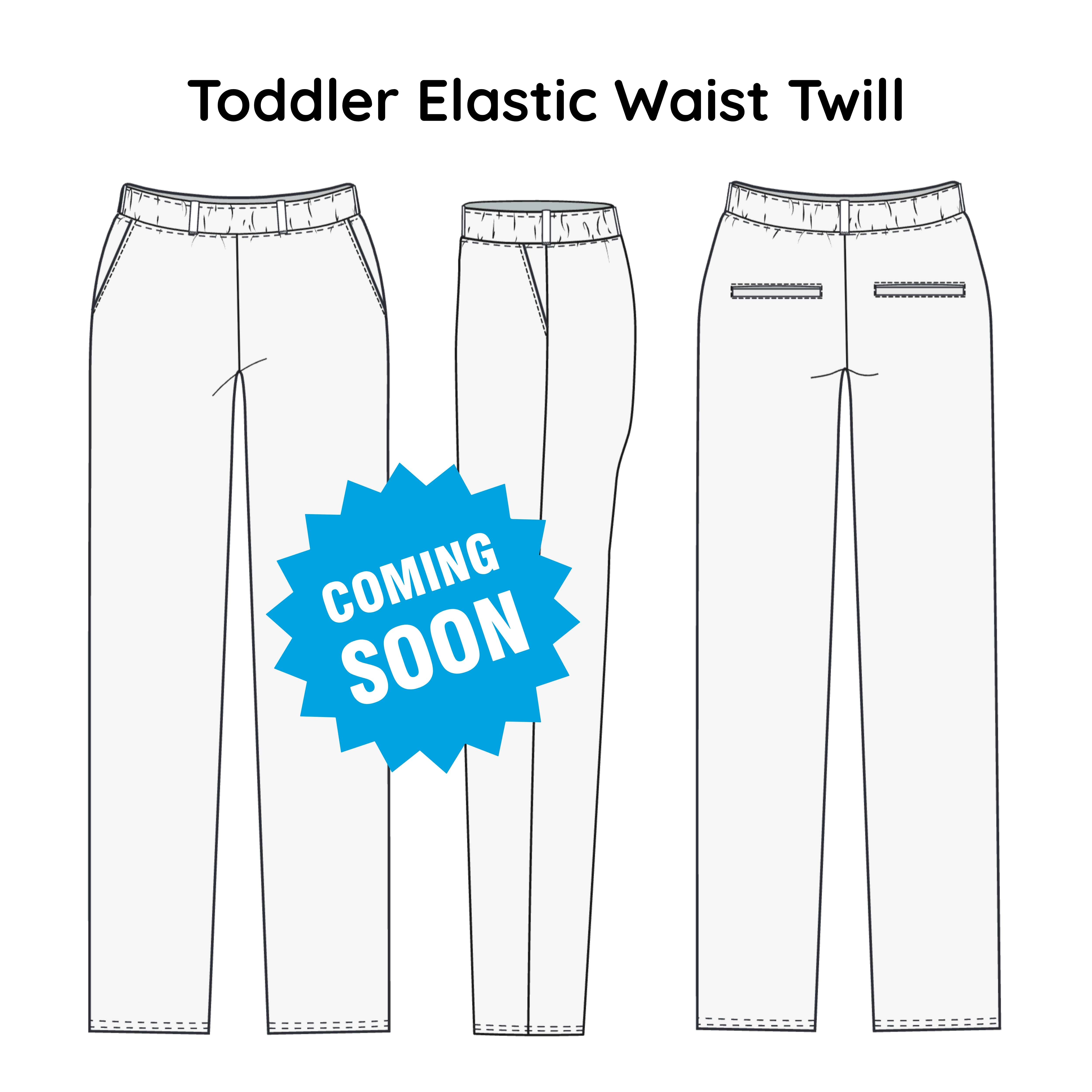 Toddler Elastic Waist Twill
