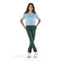 Tall Slim Teen Wearing Athletic Joggers for Slim Teenagers in a Forest Green Color