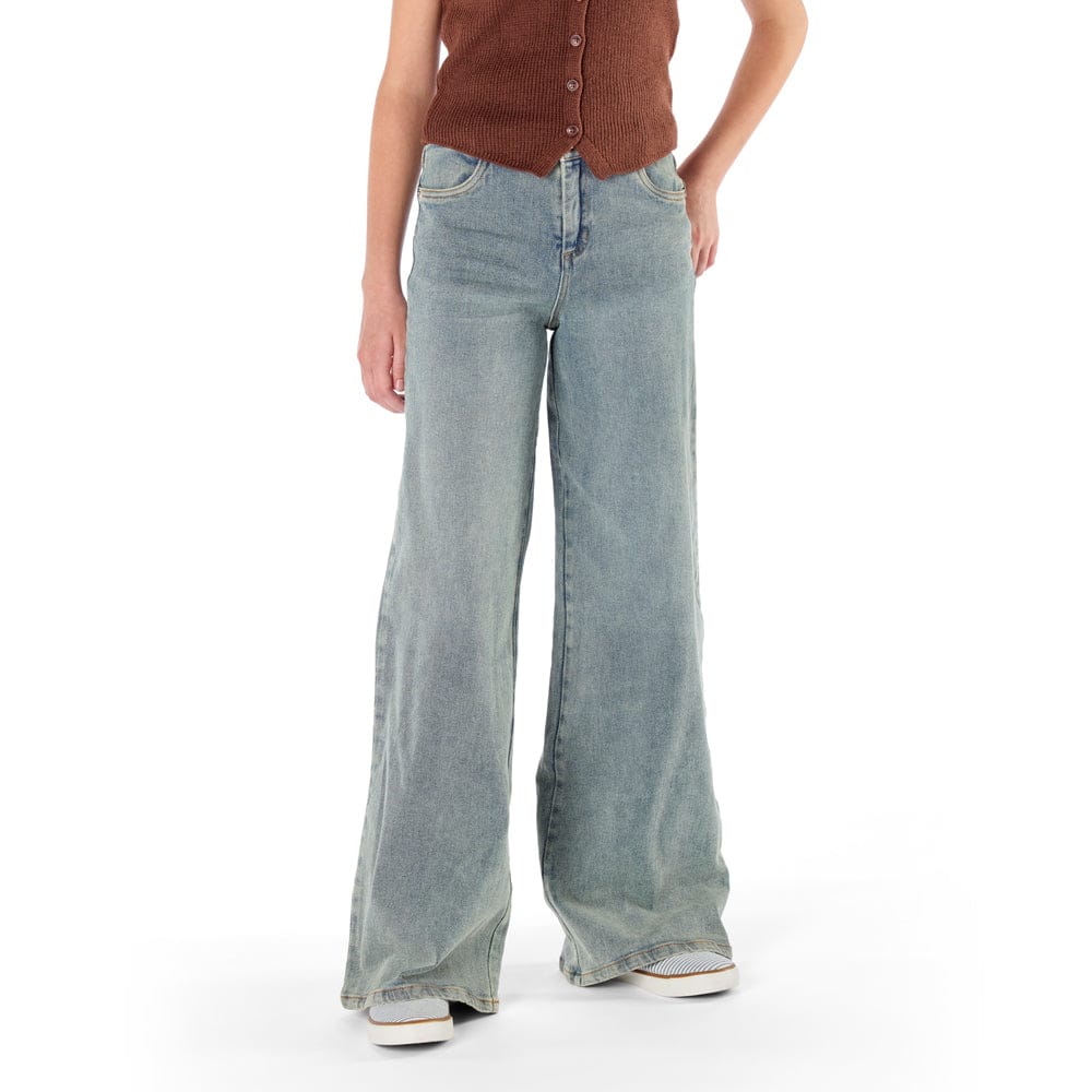 Girls Wide Leg Slim-Fit Denim Jeans / Daphne Cut